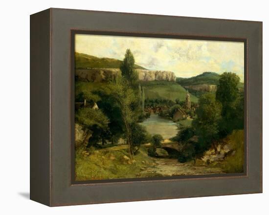 View of Ornans, c.1850-Gustave Courbet-Framed Premier Image Canvas