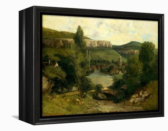 View of Ornans, c.1850-Gustave Courbet-Framed Premier Image Canvas