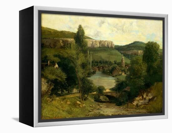 View of Ornans, c.1850-Gustave Courbet-Framed Premier Image Canvas