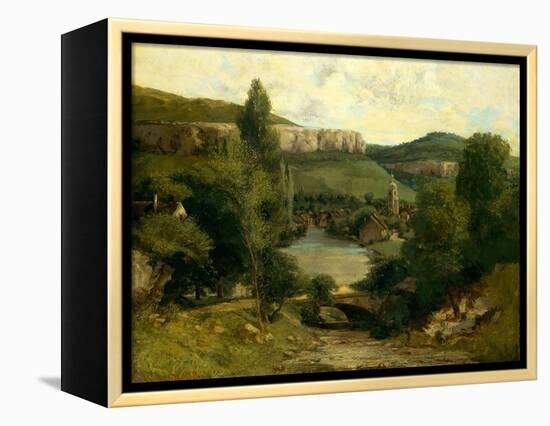 View of Ornans, c.1850-Gustave Courbet-Framed Premier Image Canvas