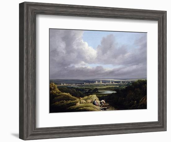 View of Oxford from a Distance-J. M. W. Turner-Framed Giclee Print