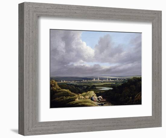 View of Oxford from a Distance-J. M. W. Turner-Framed Giclee Print