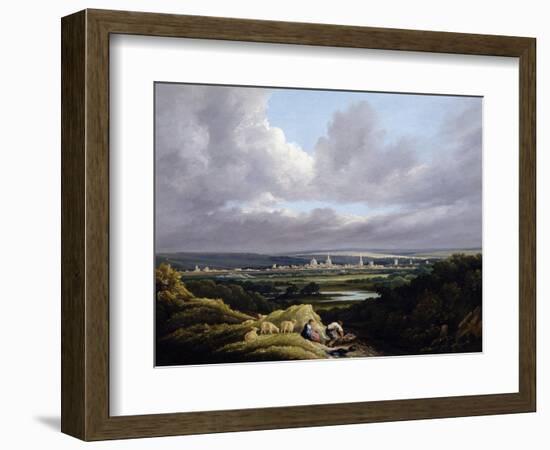 View of Oxford from a Distance-J. M. W. Turner-Framed Giclee Print