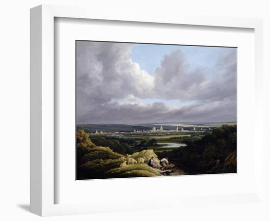 View of Oxford from a Distance-J. M. W. Turner-Framed Giclee Print