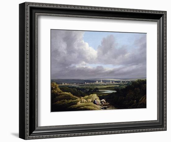 View of Oxford from a Distance-J. M. W. Turner-Framed Giclee Print