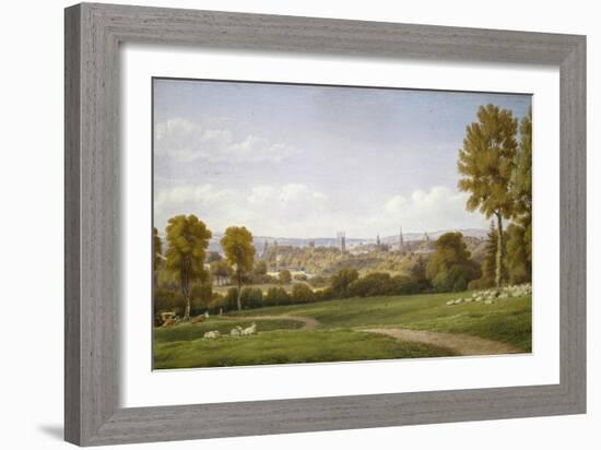 View of Oxford from Headington-J. M. W. Turner-Framed Giclee Print