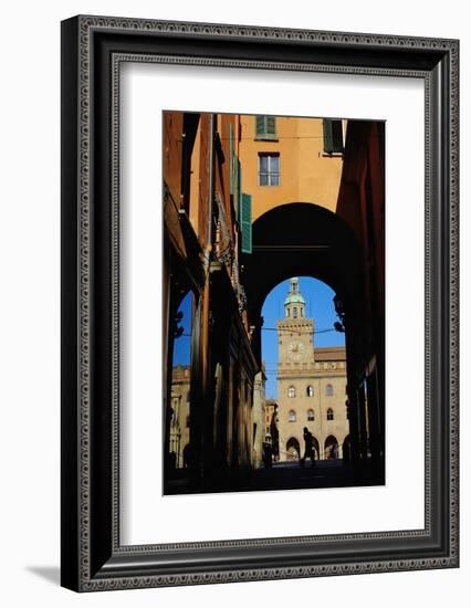 View of Palazzo Comunale on the Piazza Maggiore-Bruno Morandi-Framed Photographic Print