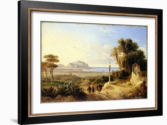 View of Palermo, 1840-Consalvo Carelli-Framed Giclee Print