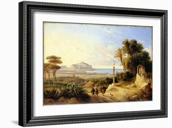 View of Palermo, 1840-Consalvo Carelli-Framed Giclee Print