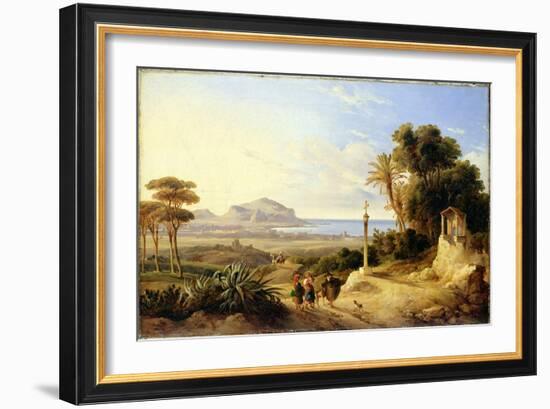 View of Palermo, 1840-Consalvo Carelli-Framed Giclee Print