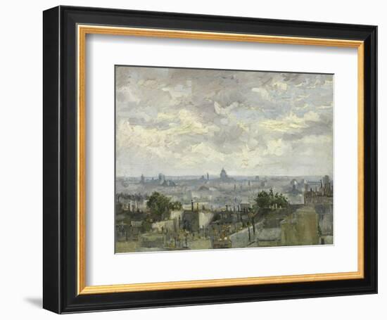 View of Paris, 1886-Vincent van Gogh-Framed Art Print