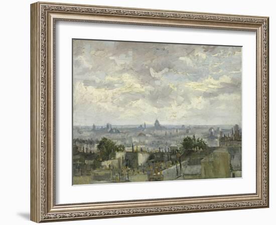 View of Paris, 1886-Vincent van Gogh-Framed Art Print