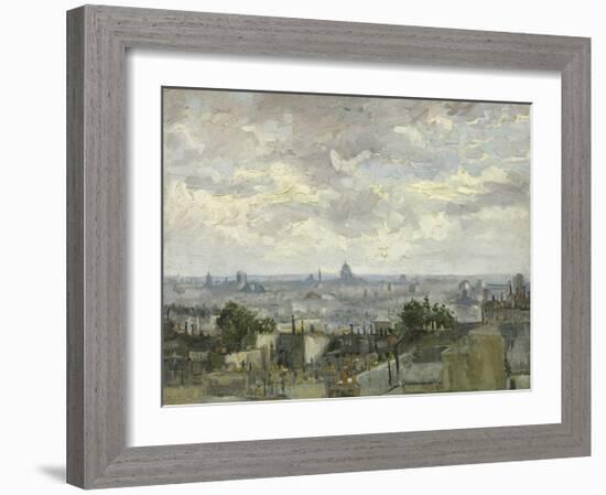 View of Paris, 1886-Vincent van Gogh-Framed Art Print