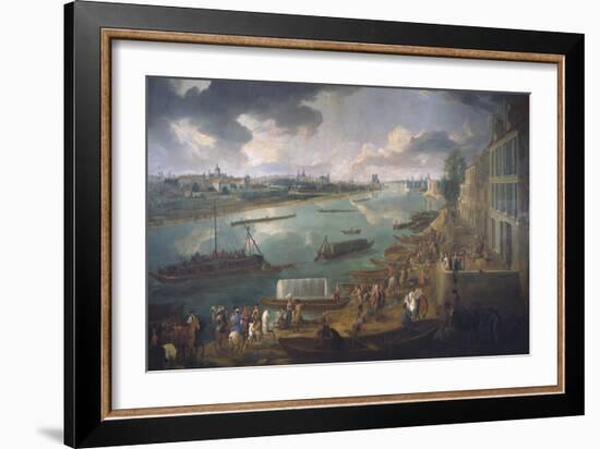 View of Paris from the Quai De La Rapee-Pieter Bruegel the Elder-Framed Giclee Print