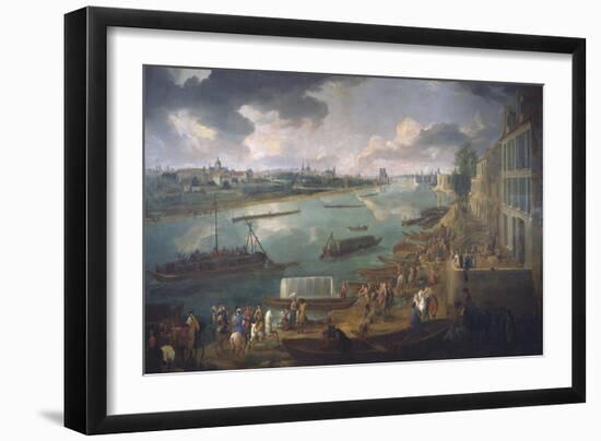 View of Paris from the Quai De La Rapee-Pieter Bruegel the Elder-Framed Giclee Print