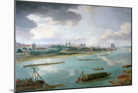 View of Paris from the Quai De La Rapee-Pierre-Denis Martin-Mounted Giclee Print