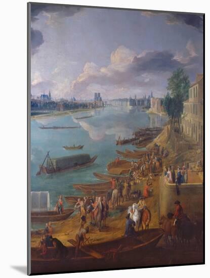 View of Paris from the Quai De La Rapee-Pierre-Denis Martin-Mounted Giclee Print