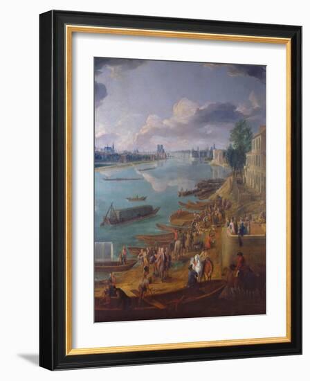 View of Paris from the Quai De La Rapee-Pierre-Denis Martin-Framed Giclee Print