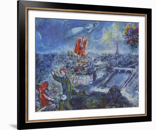 View of Paris-Marc Chagall-Framed Art Print