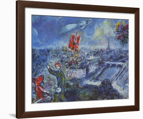 View of Paris-Marc Chagall-Framed Art Print