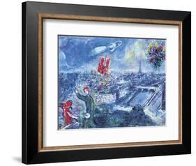 View of Paris-Marc Chagall-Framed Art Print