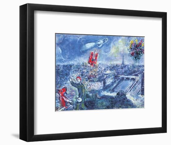 View of Paris-Marc Chagall-Framed Art Print