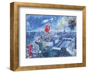 View of Paris-Marc Chagall-Framed Art Print