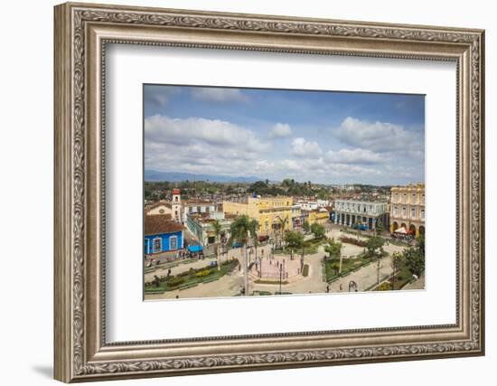 View of Parque Serafin Sanchez, the Main Square, Surrounded by Neoclassical Buildings-Jane Sweeney-Framed Photographic Print
