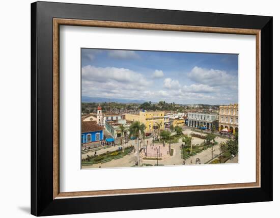 View of Parque Serafin Sanchez, the Main Square, Surrounded by Neoclassical Buildings-Jane Sweeney-Framed Photographic Print