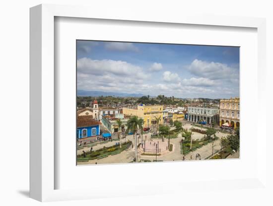 View of Parque Serafin Sanchez, the Main Square, Surrounded by Neoclassical Buildings-Jane Sweeney-Framed Photographic Print