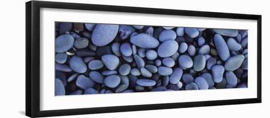 View of Pebbles, Sandymouth Beach, Cornwall, England-null-Framed Photographic Print