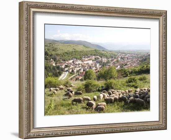 View of Pescina, Abruzzi, Italy, Europe-Oliviero Olivieri-Framed Photographic Print