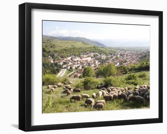 View of Pescina, Abruzzi, Italy, Europe-Oliviero Olivieri-Framed Photographic Print