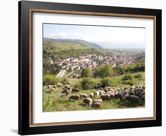 View of Pescina, Abruzzi, Italy, Europe-Oliviero Olivieri-Framed Photographic Print