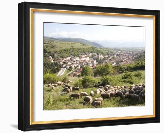View of Pescina, Abruzzi, Italy, Europe-Oliviero Olivieri-Framed Photographic Print