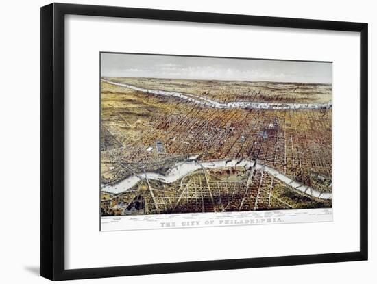 View of Philadelphia-Currier & Ives-Framed Giclee Print