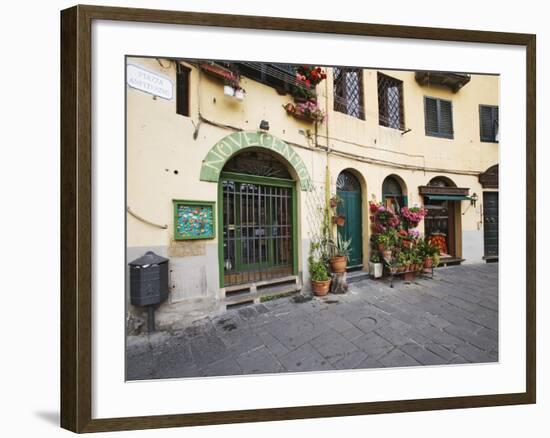 View of Piazza Anfiteatro, Lucca, Italy-Dennis Flaherty-Framed Photographic Print