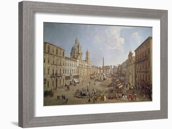 View of Piazza Navona-Gaspar van Wittel-Framed Giclee Print