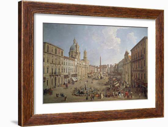 View of Piazza Navona-Gaspar van Wittel-Framed Giclee Print