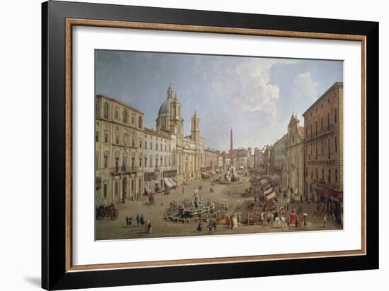 View of Piazza Navona-Gaspar van Wittel-Framed Giclee Print