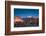 View of Pikes Peak at dawn, Garden of the Gods, Colorado Springs, Colorado, USA-null-Framed Photographic Print