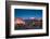 View of Pikes Peak at dawn, Garden of the Gods, Colorado Springs, Colorado, USA-null-Framed Photographic Print