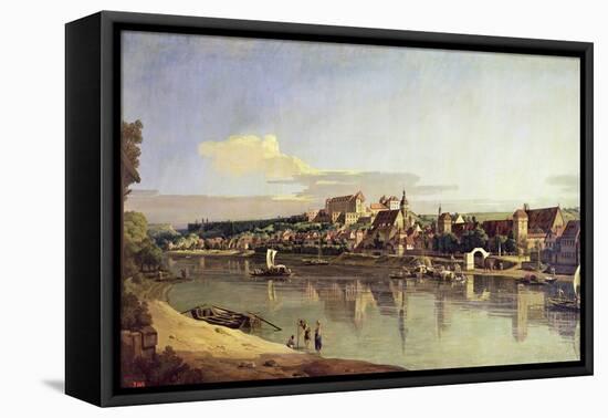 View of Pirna from the Right Bank of the Elbe, C.1753-Bernardo Bellotto-Framed Premier Image Canvas