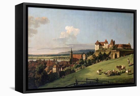 View of Pirna from the Sonnenstein Castle, 1750S-Bernardo Bellotto-Framed Premier Image Canvas