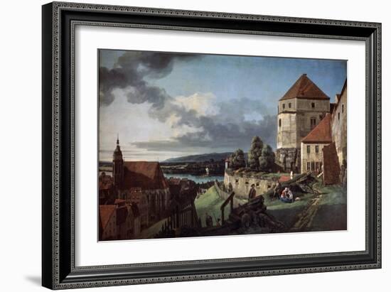 View of Pirna from the Sonnenstein Fortress, C1752-C1755-Bernardo Bellotto-Framed Giclee Print