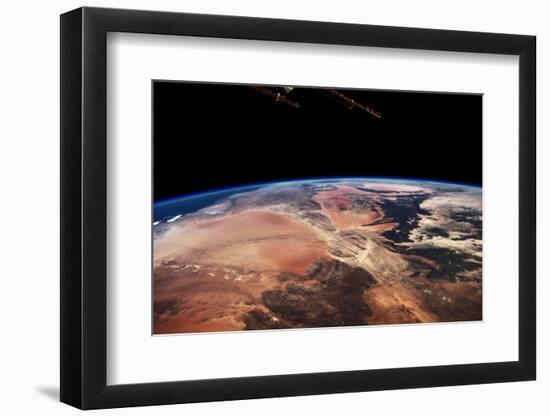 View of planet Earth from space showing Algeria-null-Framed Photographic Print