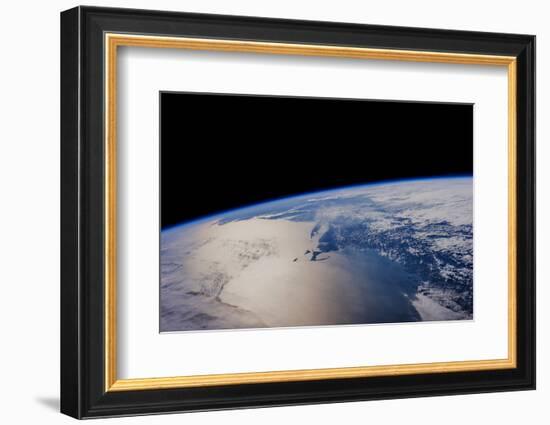 View of planet Earth from space showing North America near Nova Scotia, Canada-null-Framed Photographic Print