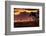 View of Playa de los Pocillos beach at sunset, Puerto del Carmen, Lanzarote, Las Palmas-Frank Fell-Framed Photographic Print