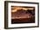 View of Playa de los Pocillos beach at sunset, Puerto del Carmen, Lanzarote, Las Palmas-Frank Fell-Framed Photographic Print