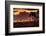 View of Playa de los Pocillos beach at sunset, Puerto del Carmen, Lanzarote, Las Palmas-Frank Fell-Framed Photographic Print